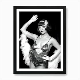 1920's Burlesque Dancer ~Reimagined 23 Art Print