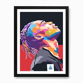 Rafael Leao wpap pop art Art Print