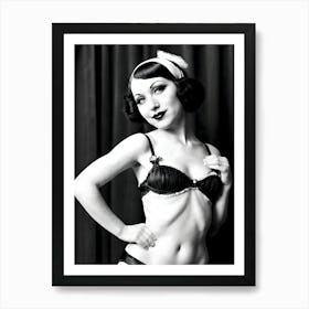 1920's Burlesque Dancer ~Reimagined 2 Art Print