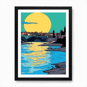 Minimal Design Style Of Prague, Czech Republic2 Art Print