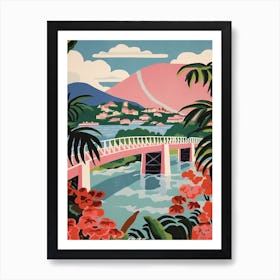 Puente Rio Niteroi, Brazil, Colourful 3 Art Print