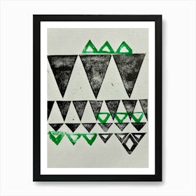 Triangles Art Print