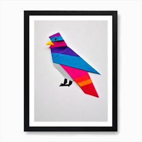 Snowy Owl Origami Bird Art Print