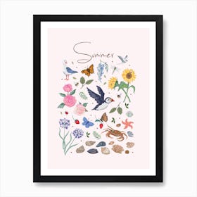 Summer Wildlife Art Print