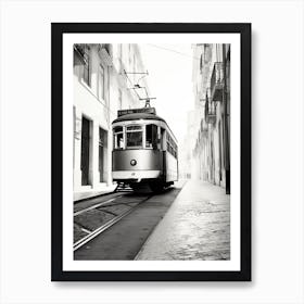 Lisbon, Portugal, Black And White Photography 3 Art Print