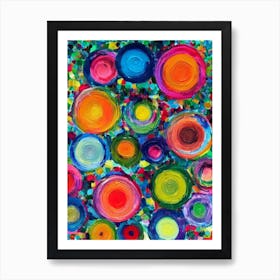 Porites Vibrant Painting Art Print