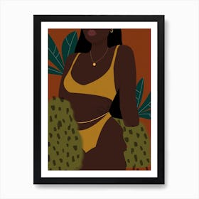 Between Brown Art Print