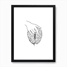 Mindfulness Line Art Print