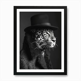 Leopard with a Hat Art Print