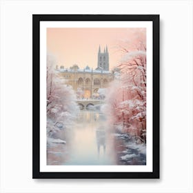 Dreamy Winter Painting Bath United Kingdom 3 Art Print