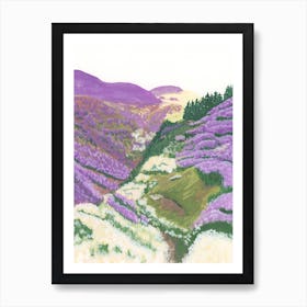 Purple Hills in Iceland Art Print