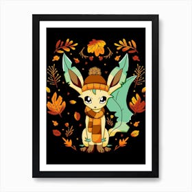 Fall Leafeon Art Print