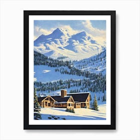 Copper Mountain, Usa Ski Resort Vintage Landscape 1 Skiing Poster Art Print