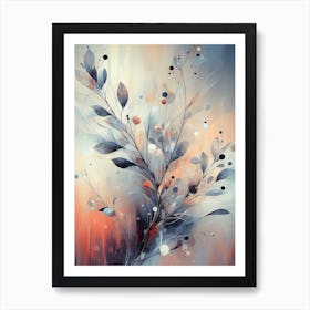 Abstract Leaves Painting Art Print
