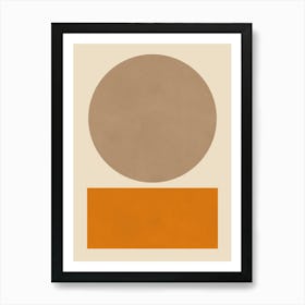 Minimalist geometric shapes 6 Art Print