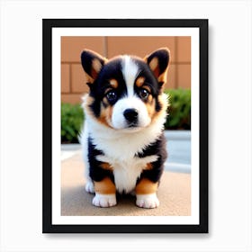 Corgi Puppy 6 Art Print