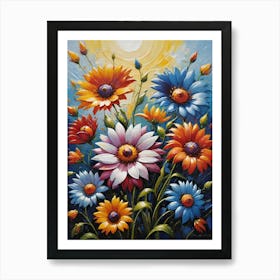 Daisies In The Sun Poster