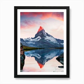 Matterhorn - Matterhorn Stock Videos & Royalty-Free Footage Art Print