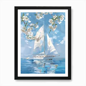 Sailboat On The Sea Art Print