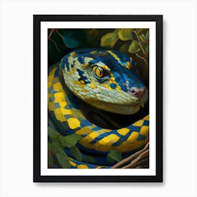 Rat Snake Painting Art Print