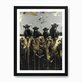 Bulls Art Print