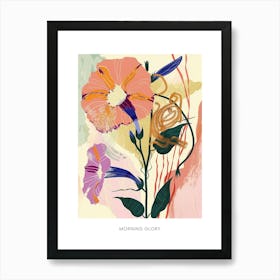 Colourful Flower Illustration Poster Morning Glory 1 Art Print