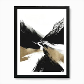 Black And Gold Canvas Print 65 Art Print