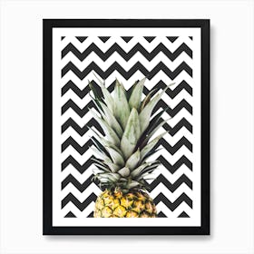 Fashion and tropical pineapple 3 Art Print