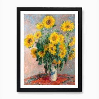 Bouquet Of Sunflowers, Claude Monet Art Print