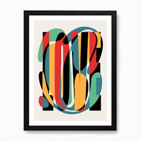 Love Abstract Art Minimalist Design Art Print