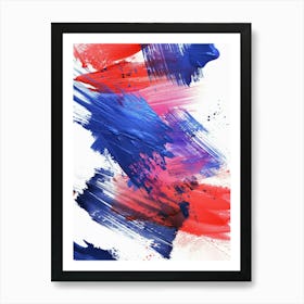 Abstract Brush Strokes 3 Art Print