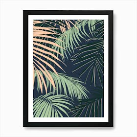 Tropical Palm Leaves 2 Art Print