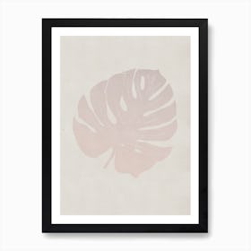 Monstera Rose Art Print