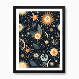 Cosmos Space Elements Celestial 2 Art Print