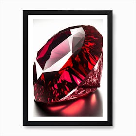 gemmy red crystal Art Print