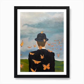 Here Today Gone Tomorrow Monarch Butterflies Art Print