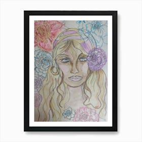 Flower Girl Art Print