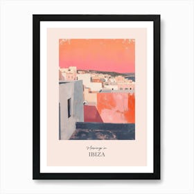 Mornings In Ibiza Rooftops Morning Skyline 1 Art Print