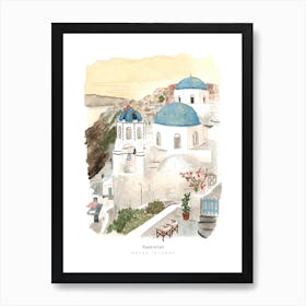 Santorini Greece Art Print