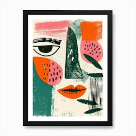 Face Painting 5 Art Print