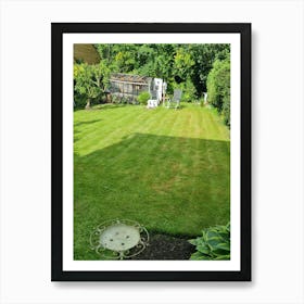 Garden With A Lawn Mower Art Print