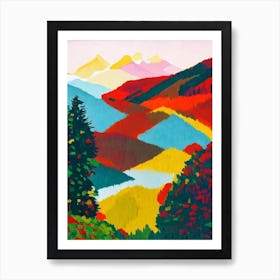 Triglav National Park Slovenia Abstract Colourful Art Print