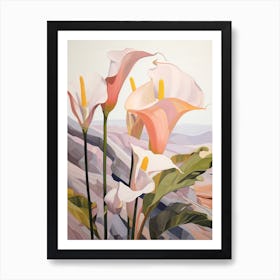 Calla Lily 3 Flower Painting Art Print