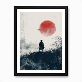 Fuji's Lament: Samurai Warrior Art Print