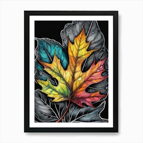 Autumn Leaf Art Print