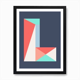 Letter L  Art Print