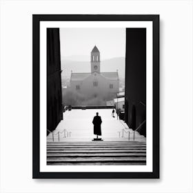 Assisi, Italy,  Black And White Analogue Photography  1 Art Print