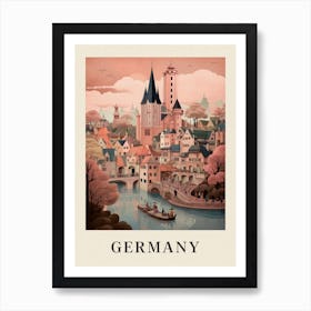 Vintage Travel Poster Germany Art Print