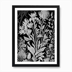 Culver's Root Wildflower Linocut Art Print