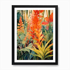 Tropical Plant Painting Wax Plant Art Print